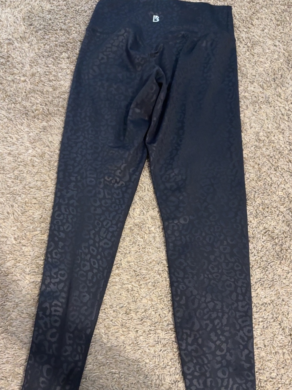 Buff Bunny black leopard leggings